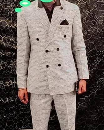 Double breasted pent coat for men