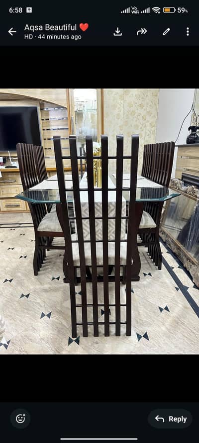 six seater Dining table
