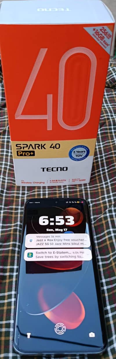 Tecno spark 40 pro plus condition 10/10
