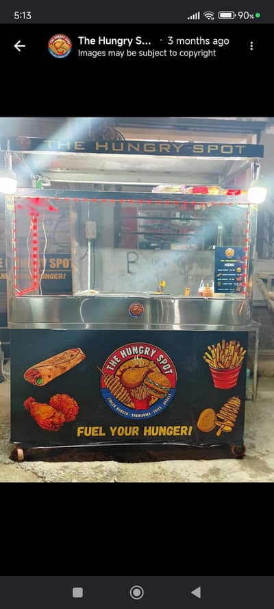 complete setup for shawarma and Zinger burger