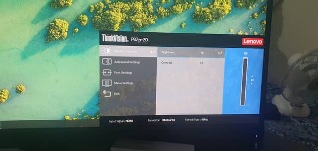 Lenovo 32 Inch 4k Full Hd IPS Monitor Type C Port HDMI D Port