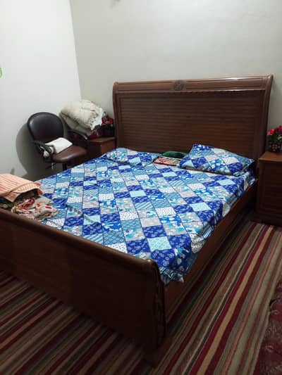 wooden bed for sale in excellent condition