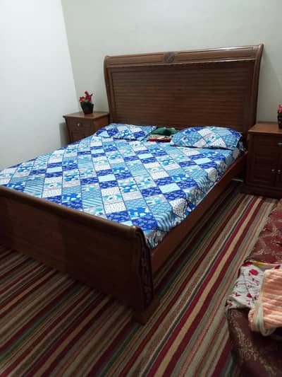 wooden bed for sale in excellent condition