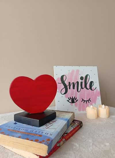 Crimson Heart Sculpture | Handmade plasto parace