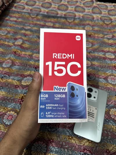 Redmi 15C 4+4/128 Gb Just Box Open 1 Month Use