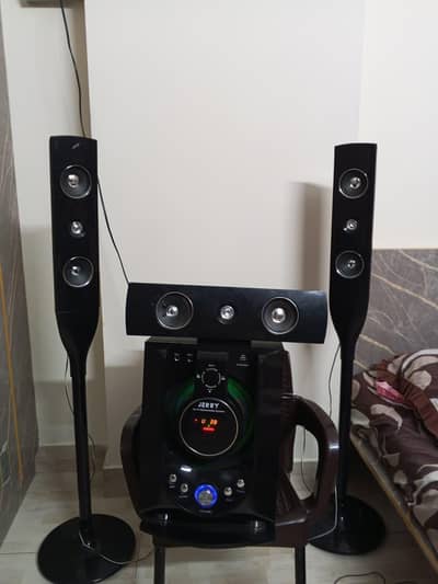 Jerry 4.1 Home Theater System - 4 Speakers Working - Sound Best Hai