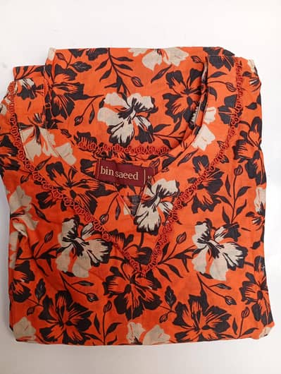 100 percent cotton lawn fabric, Bin Saeed, Almeerah, ladies suit. .