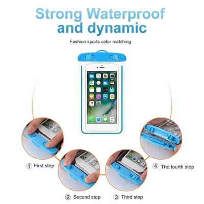 Waterproof mobile phone pouch for travel beach swimming