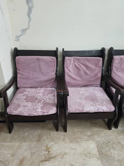 5 seater wooden sofa set for sale