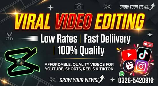 Professional Video Editing Services for Social Media"