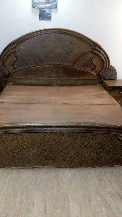bed and dressing