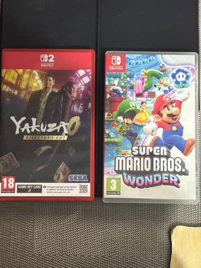 Nintendo Switch Games Mario Wonder + Yakuza 0