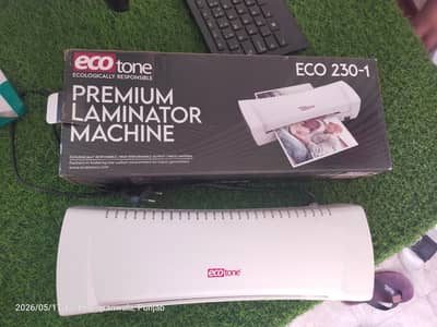 Ecotone A4 Premium Laminator Machine (ECO 230-1) + Laminating Pouches