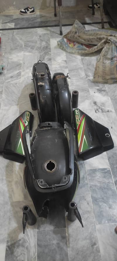 honda cd 70 2019 model complete genuine black kit . . .