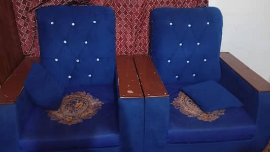 with cushions