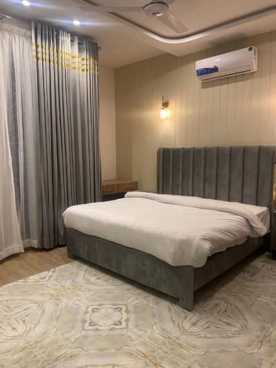 10 Marla Fully Furnished Upper Portion Available for Rent in Secter C Bahria Town.