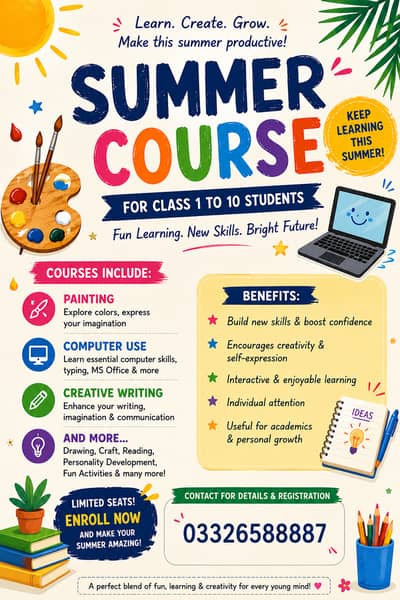 Summer Course Online for your Kids to learn and explore a lot
