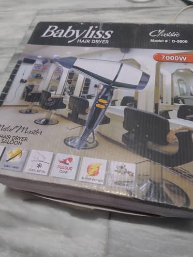Babyliss professional hair dryer 7000w