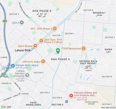Residential Plot Of 20 Marla For sale In DHA Phase 6 - Block G