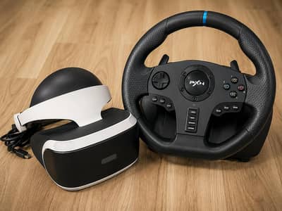 PXN V9 Racing wheel full set with a brand new orginal Sony VR headset