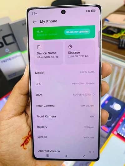 Infinix Not 50 pro 12gb Ram 256gb memory 0319/3220/605