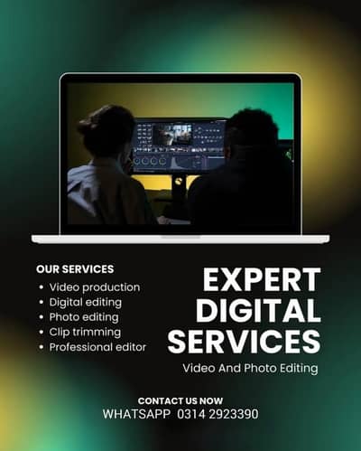 video and photo editing services available 0314 29233