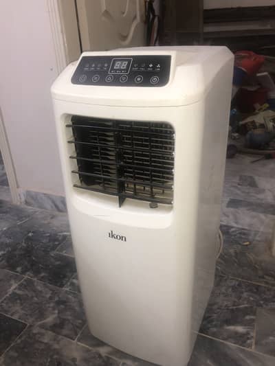 Portable 1 ton ac with 6 foot outage pipe, touch buttons