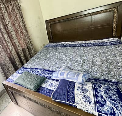 Very low price pure wood Double size only Bed urgent sale