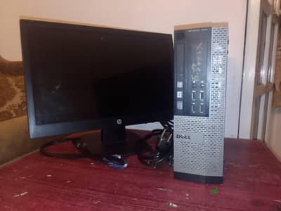 optiplex 7010 gen i3 HP monitor