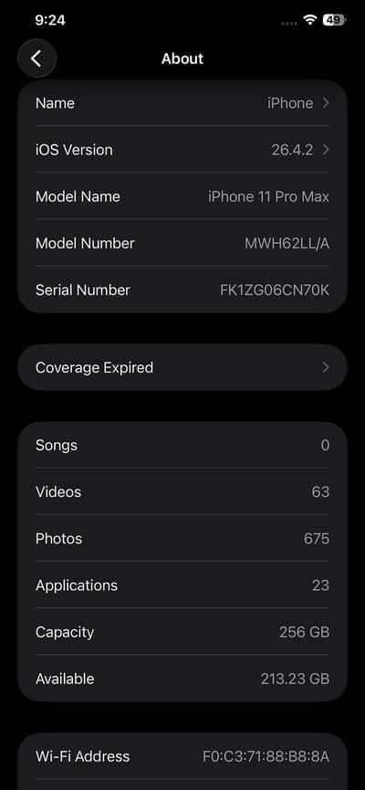 iPhone 11 Pro Max Gold  ( 256 GB )
