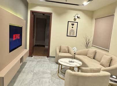 Daily basis, and weekly basis One bedroom fully furnished luxury apartments available for rent Gulberg greens Islamabad