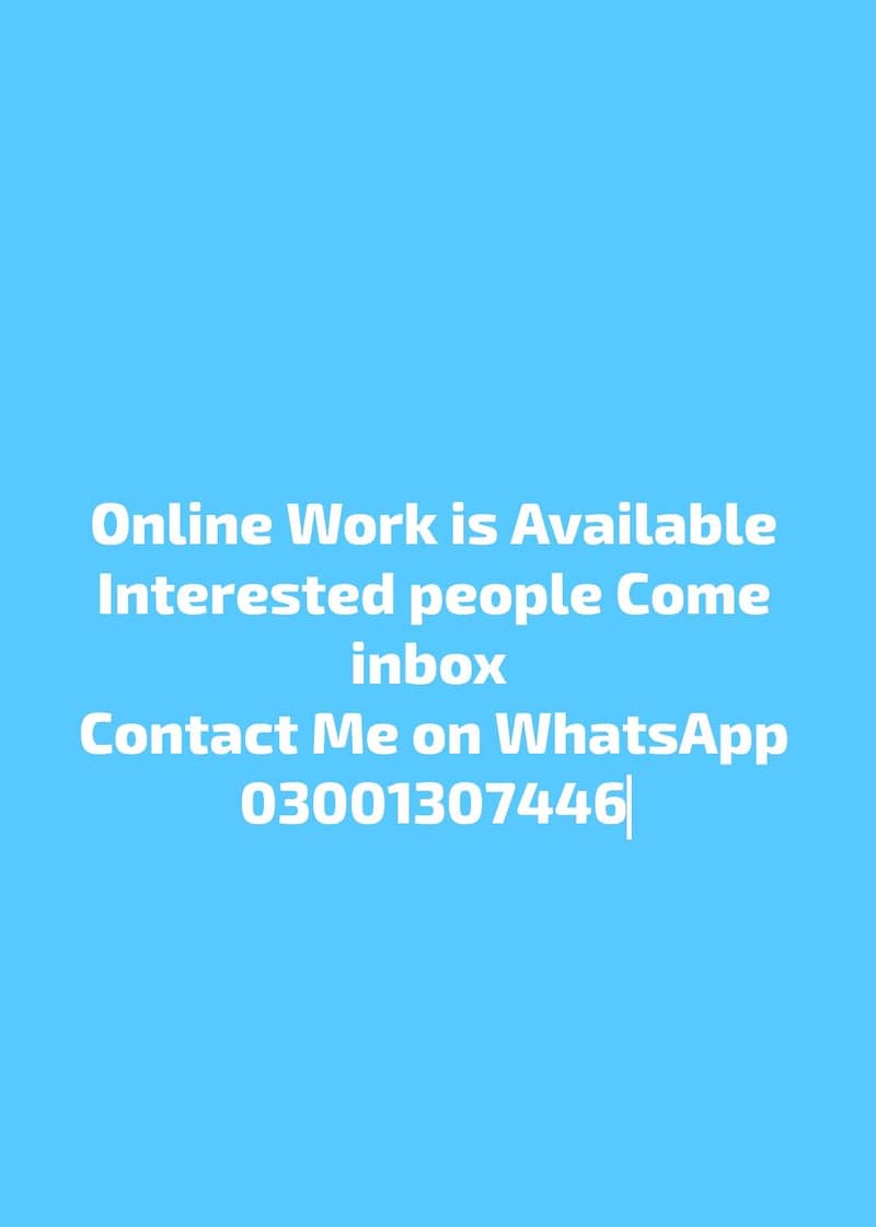 online Work 0