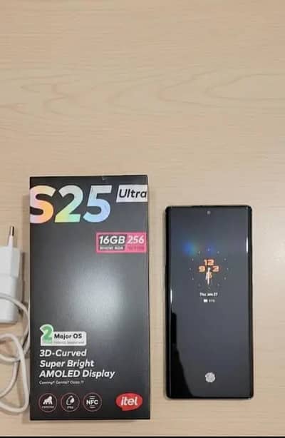 itel S25 ultra 16GB 256GB AMOLED Curved Display