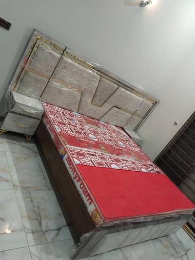 King size bed with side tables and dressing