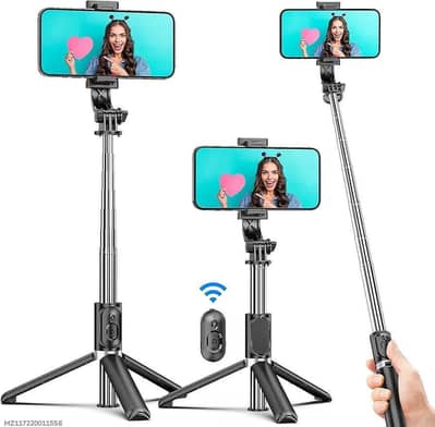 3-in-1 Selfie Stick Tripod with Wireless Remote