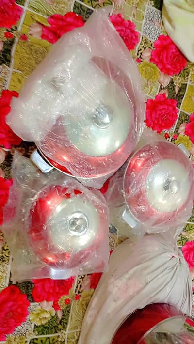 New 3 Steel Havy Bowls & 1 Cooler