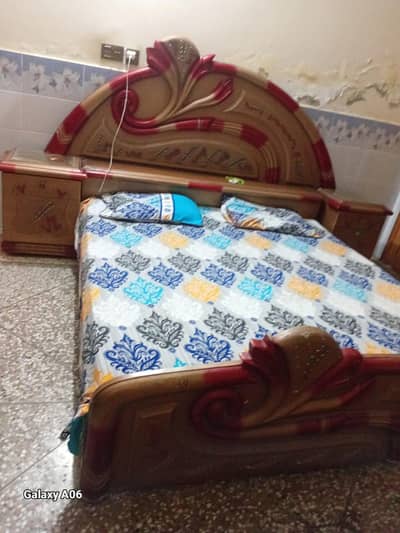 Double bed with mattress