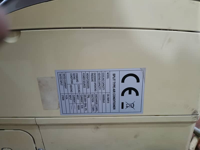 orient split type air conditioner model OS-19MS16 1