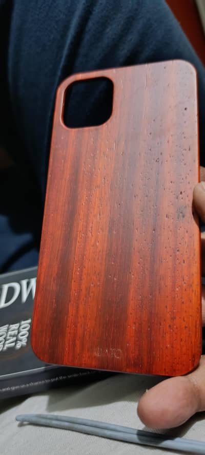 real rose wood cover iphone11 pro