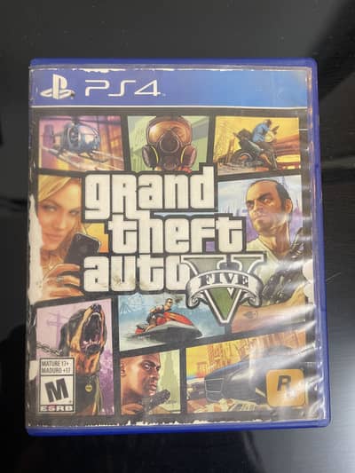 Gta 5 ps4 with map and its book original CD