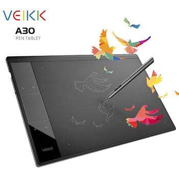VEIKK A30 Drawing Tablet 10x6 Inch Graphics Tablet