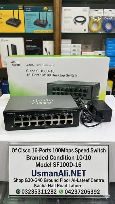 Cisco Switch 16-Ports 100Mbos Speed  Unmanaged