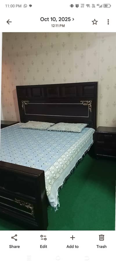 Bed With side Tables for sale