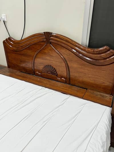 King Size Bed with bedside tables.
