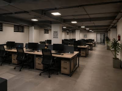 10 Marla brand new Basement office for rent for Office Prime Location Wapda Town ph1