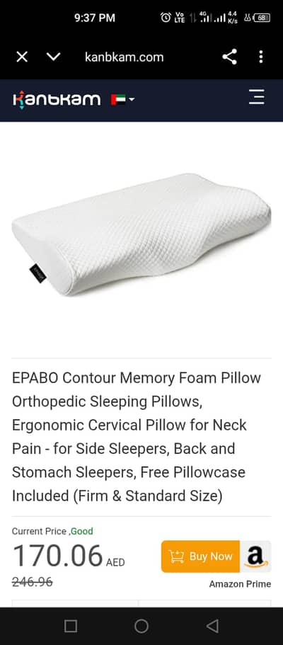Imported medical ortho pillows for nech & back pain cervical comfort