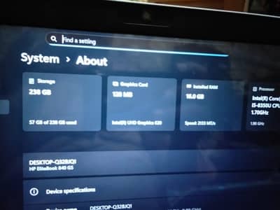 laptop I 5 7th gen