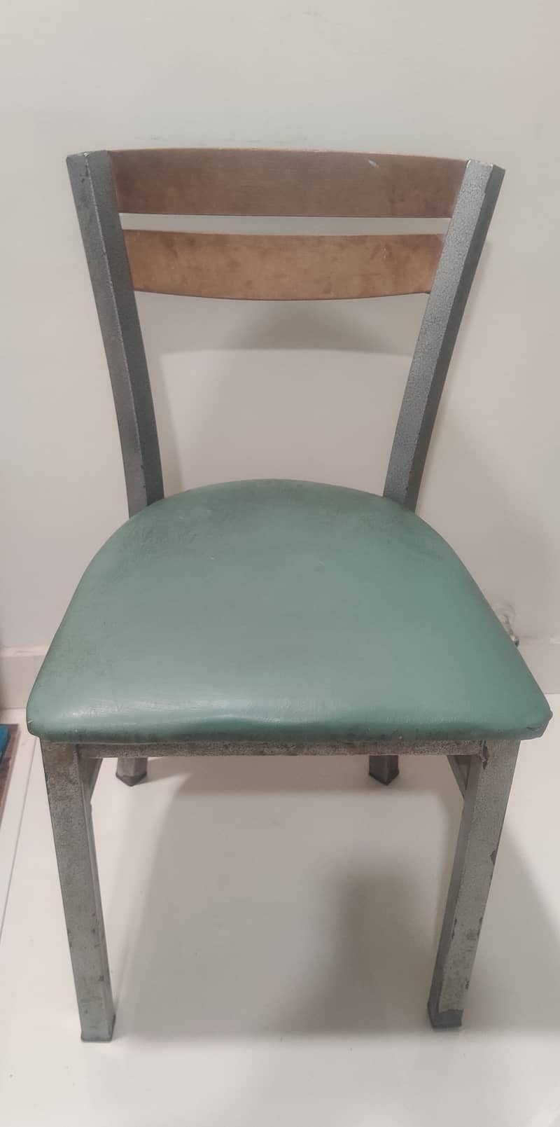 Study Table, Ikea Lack Side Table, Desktop Table & Steel/Wooden Chairs 11