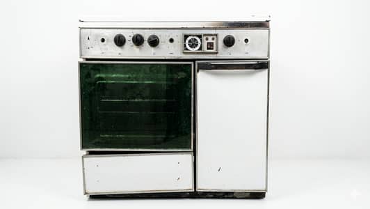 Used Gas Cooking Range with WORKING Gas Oven & Storage (Electric burne