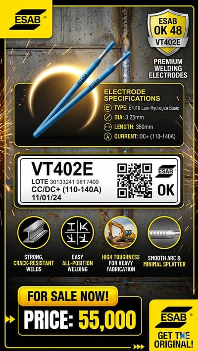 ESAB OK 48 E7018 Welding Electrodes 3.25mm 20KG Original Imported